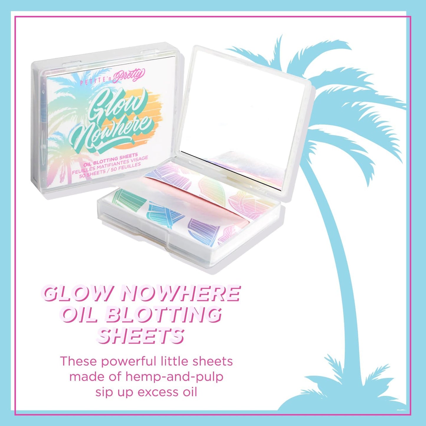 Petite ’N Pretty Sporty Set for Kids, Teens and Tweens - Skin Care Kit of Cleanser,Moisturizer, 50 pcs of Oil Blotting Sheets, and Natural Deodorant - Travel Essentials for Fresh & Glowing Skin