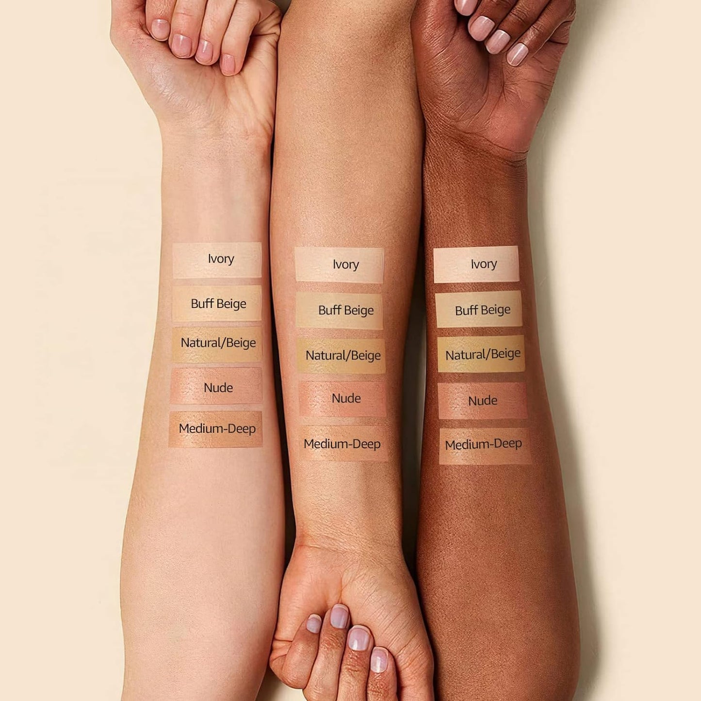 Mushroom Head Air Cushion CC Cream - BB Cream Foundation Makeup Moisturizing Concealer Long-Lasting, Cushion Foundation Full Coverage Self Adjusting for Mature Skin & All Skin Types （Medium Deep)