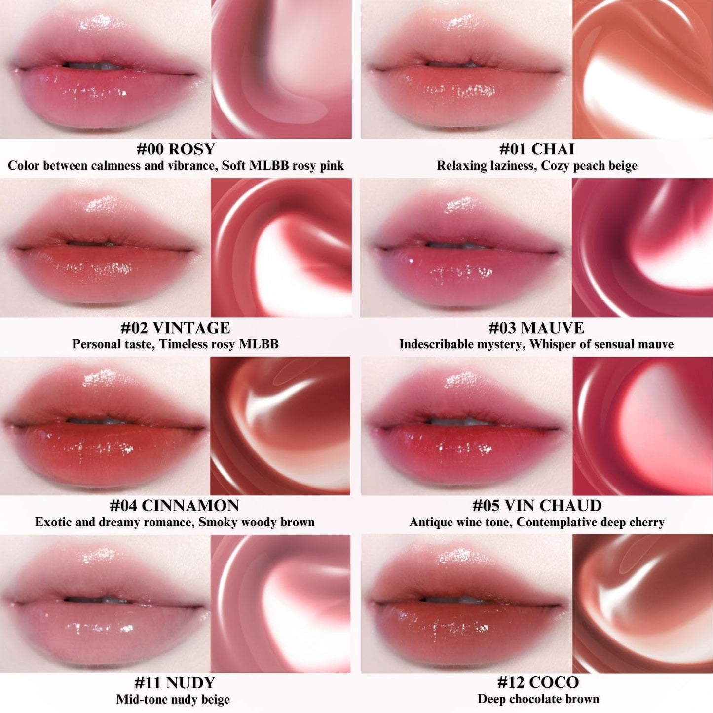 BBIA Glow Tint – Lip Plumping Volumizing Glossy & Glowy Lip Stain Naturally Moisturizing Comfortable Texture Lightweight Long-Lasting Vivid Color Non-Sticky Korean Makeup (01 CHAI, Pack of 1)