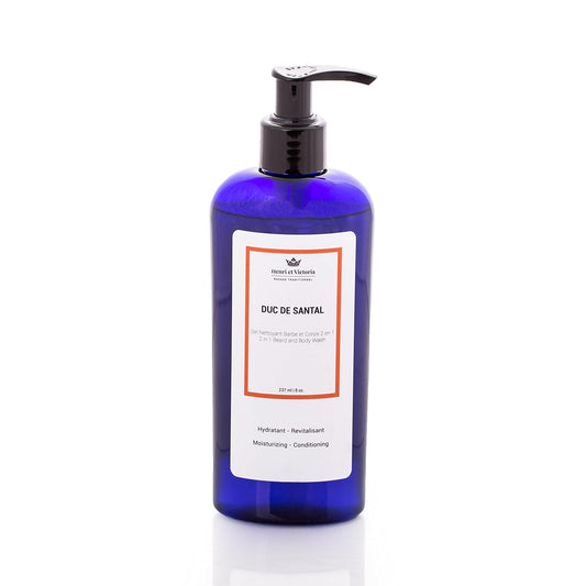 Duc de Santal Beard Wash Body Wash For Men Hand Made | Moisturizing and soothing | 8oz