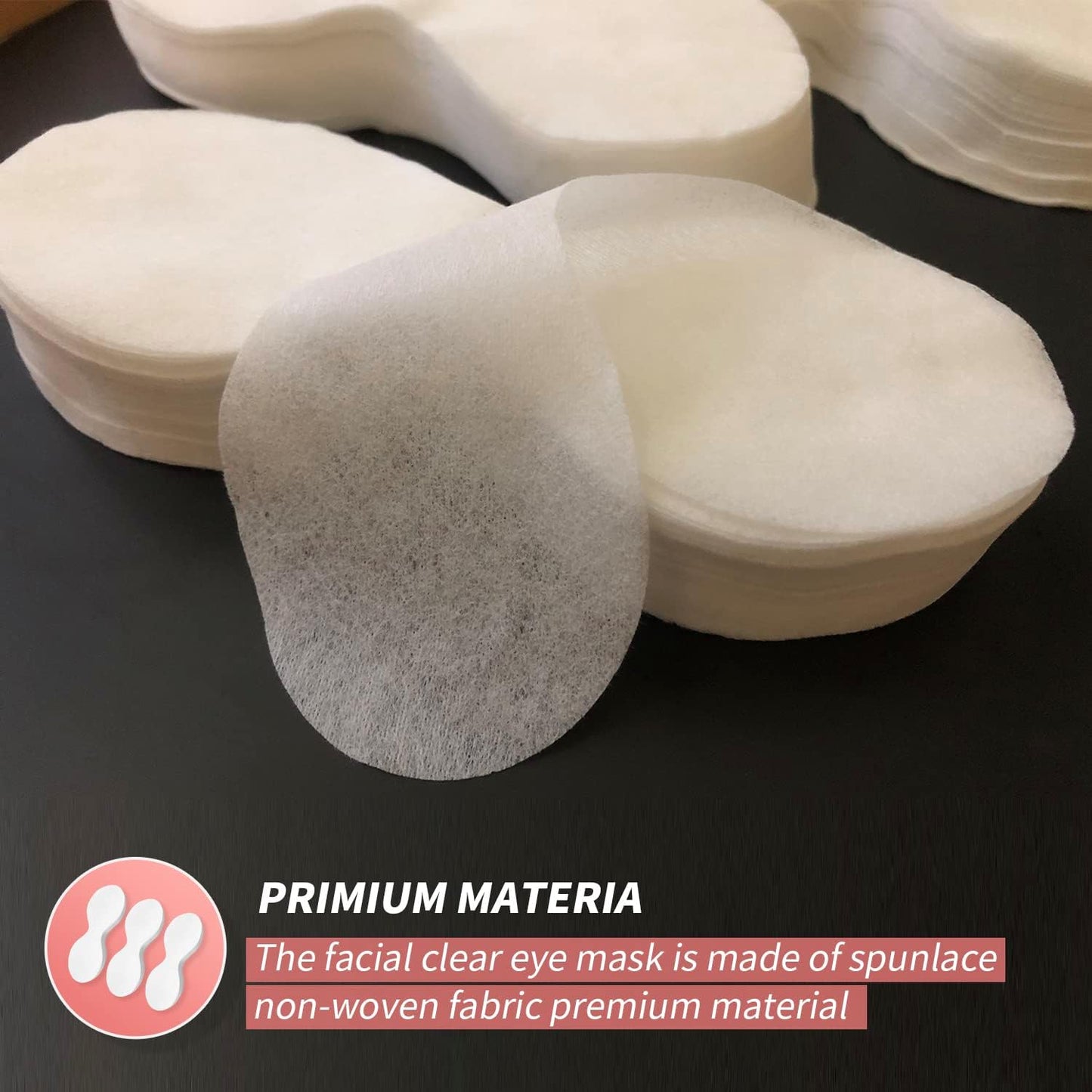 300 Sheets Disposable Eye Mask-Non Woven Eye Care Cotton, Facial Eye Covers Skincare Spa Paper, Cosmetic Facial Paper Sheet Eye Nose Face Pads for Home Salon Beauty Tools