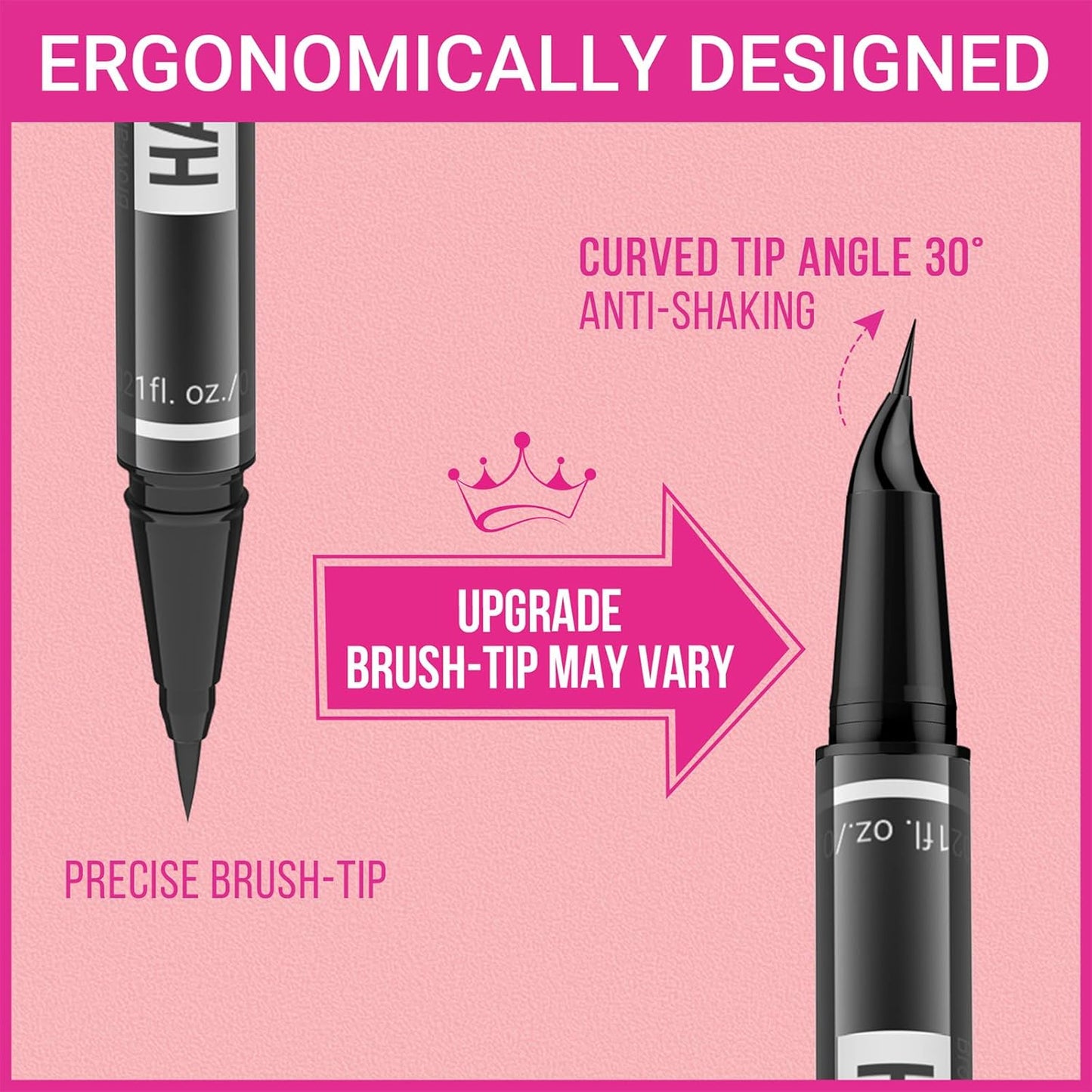 iMethod Microblading Eyebrow Pen - Eyebrow Pencil Magical 2-in-1 Dual-Ended Eye Brow Pencils for Women with 4-Fork-Tip & Precise Brush-Tip Create Natural Hair-Like Brows, Last All-Day, Reddish Brown