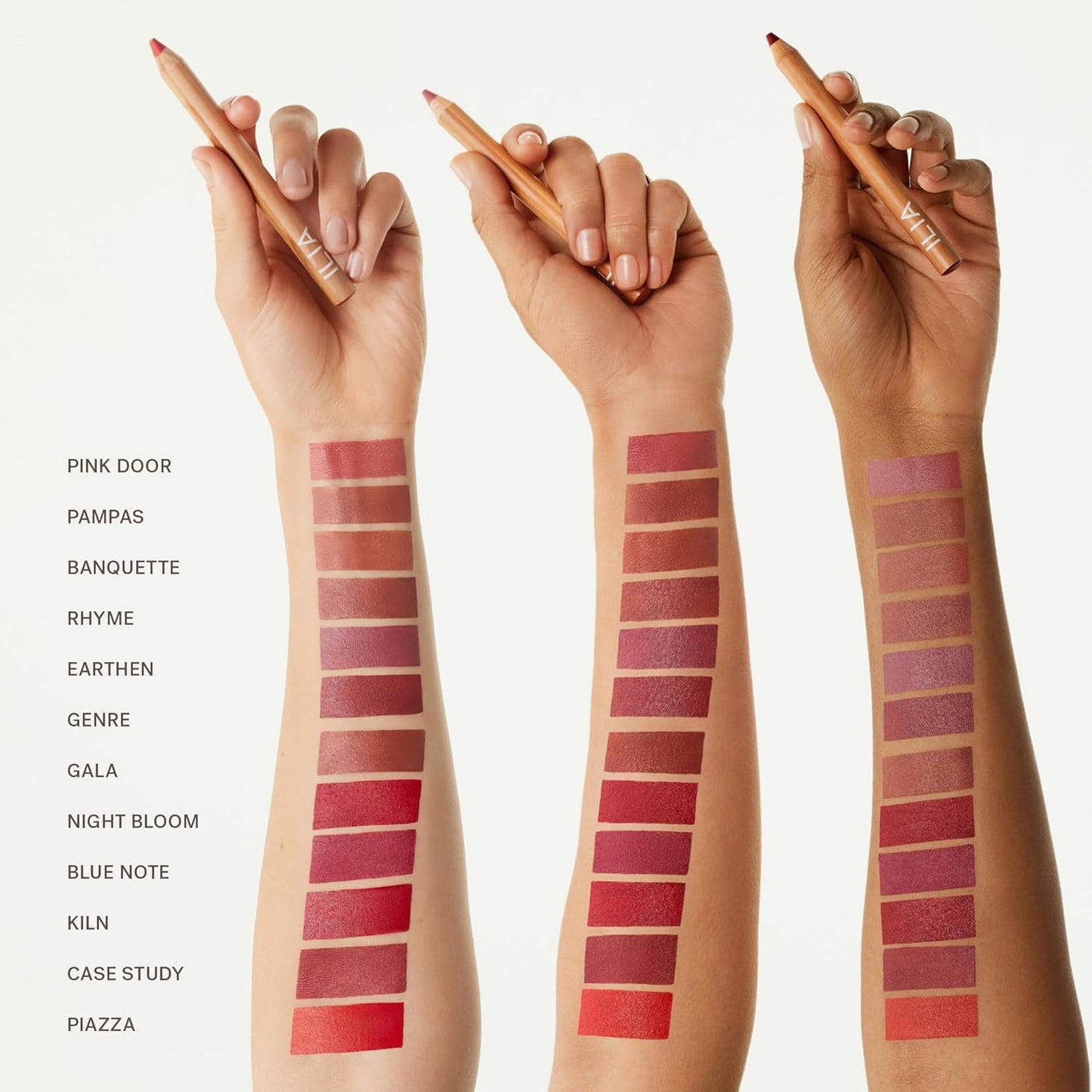 ILIA - Lip Sketch Hydrating Crayon | Hydrate, Plump, Smooth, Strengthen | Long Lasting up to 12-Hours, Bleed-Resistant, Soft-Matte | Barrier-Building, Non-Toxic, Cruelty-Free (Pampas)