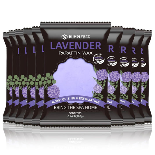 Paraffin Wax for Hand and Feet, 10 Pack Lavender Paraffin Wax Refills for Paraffin Wax Machine, Hand Wax Paraffin Wax Bath, Foot Wax Paraffin Bath, Moisturizing Hands Feet, Deep Hydration