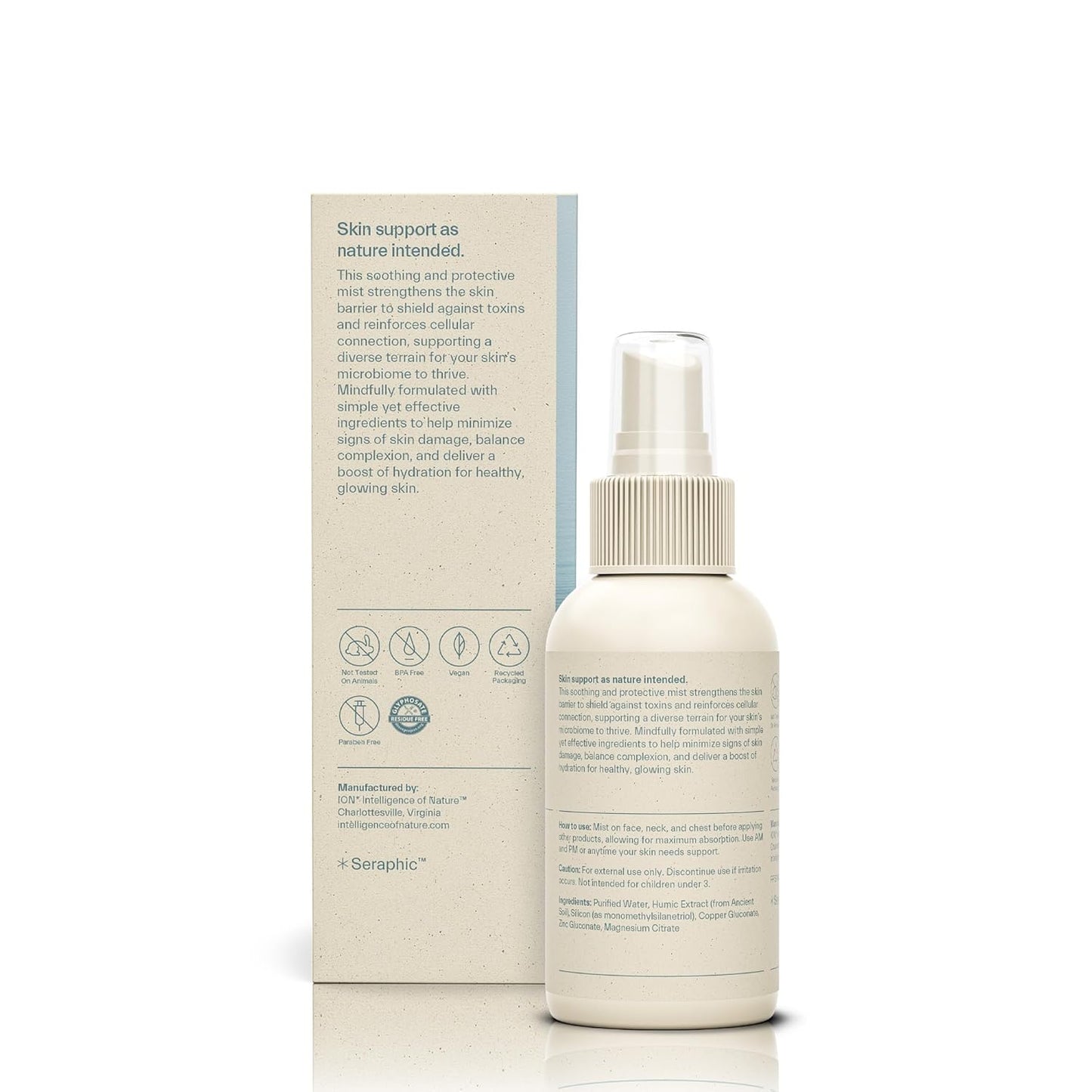 ION* Intelligence of Nature Skin Support | Skincare for Anti-Aging, Healthy Skin & Hydration to Defend Against Toxins, Reduce Redness, Improve Skin Microbiome (3.4 oz.)