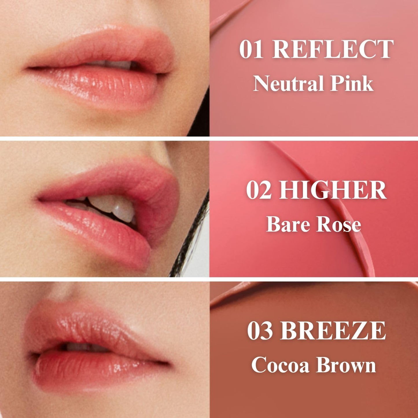 EGLIPS Lip & Cheek Glow Balm - Multi-Use Tinted Melting Balm Blush for Lips & Cheeks Builable and Blendable Texture (06 GLACIER, 0.18 oz)