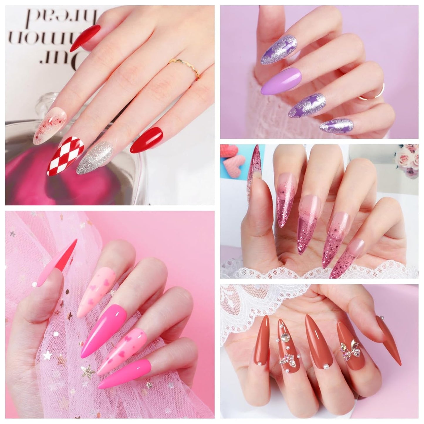 60PCS Gel Nail Polish Starter Kit, 7ml 55 Colors gel polish with 5pcs Top Base Coat Pink White Red Nude Green Blue Glitter Fall Colors Nail Polish Set Manicure Nail Art Kit DIY Gifts for Women