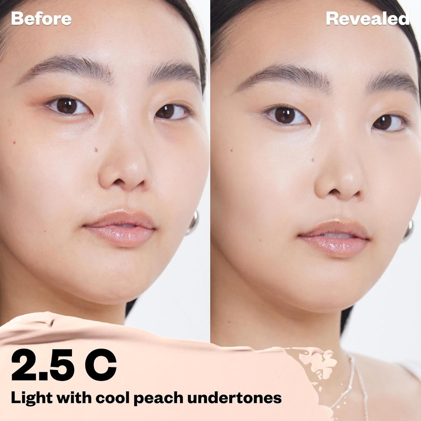 Kosas Revealer Concealer - Medium Coverage Makeup with Hyaluronic Acid, Conceals Dark Circles Under Eyes, Dark Spots and Blemishes + Brightens, Hydrates, Long-Lasting & Vegan, (Tone 2.5 C)
