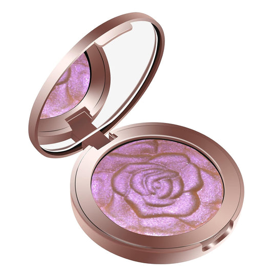 Highlighter Makeup, Cream Highlighter, Face Highlighter, Long Lasting Glitter Highlighter Makeup Palette - Purple Highlighter Makeup