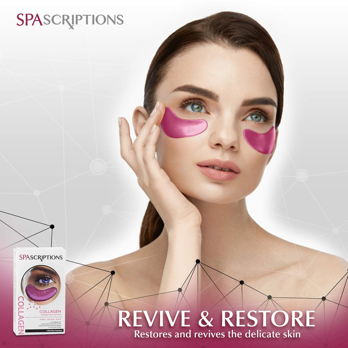 Collagen Hydrogel Under-Eye Pads - 4 Pack