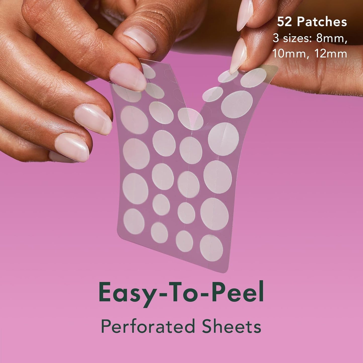 Rael Pimple Patches - Miracle Overnight Spot Cover, Thicker & Extra Adhesion, Hydrocolloid Acne Treatment for Face, Zits & Blemishes, Korean Skin Care, Vegan & Cruelty-Free, 3 Sizes (52 Count)