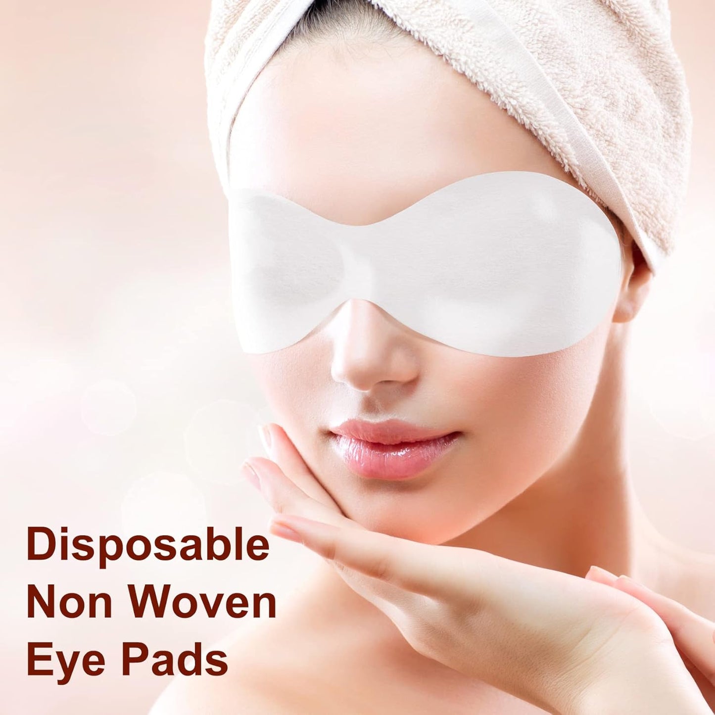 300 Sheets Disposable Eye Mask Paper, Non Woven Eye Care Patches Paper Eye Covers, Cotton Spa Eye Pads for Facials, DIY Clear Eye Mask Paper Beauty Sheets for Makeup…