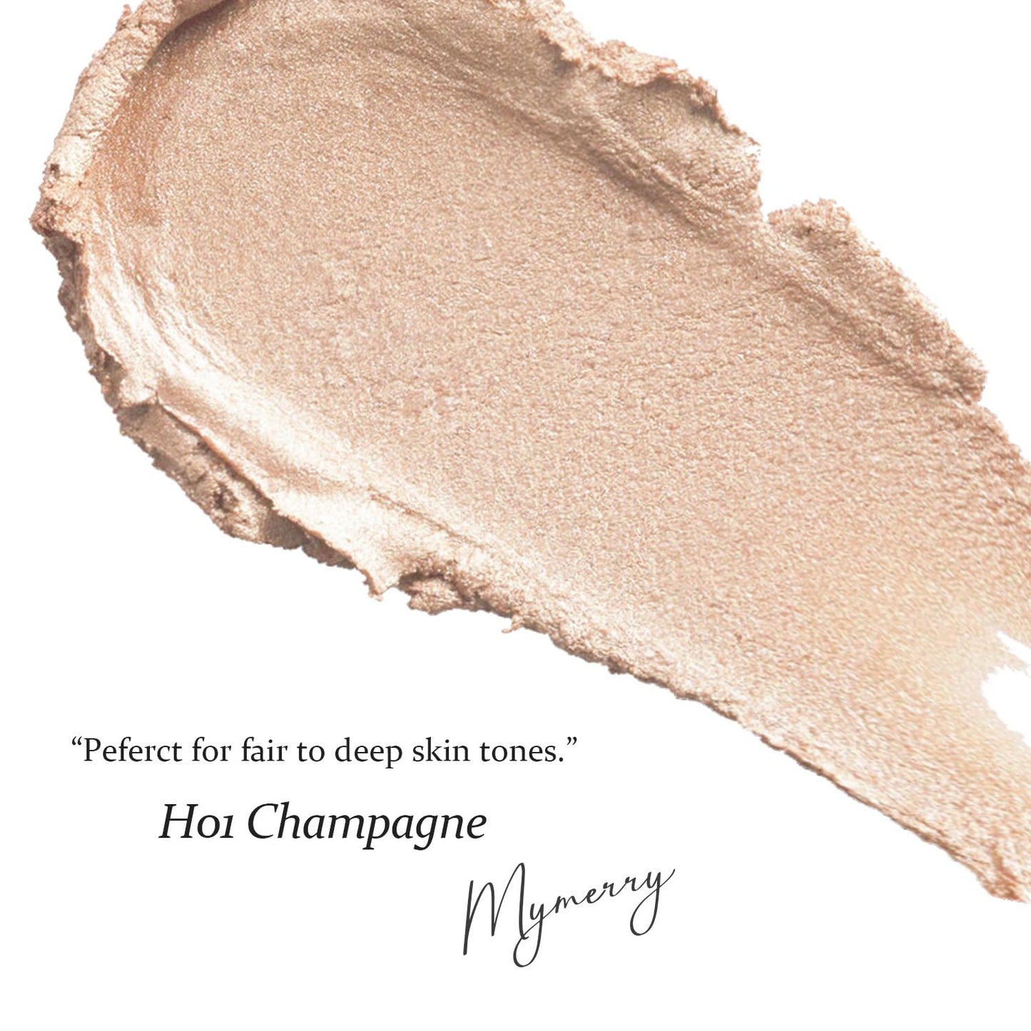 Dewy Highlighter Makeup, Highlighter Makeup Stick for Face and Body, Radiant & Shimmer Glow, Buildable Color for All Day | Vegan & Cruelty-Free | Champagne Beige Gold 15g/0.53fl.Oz