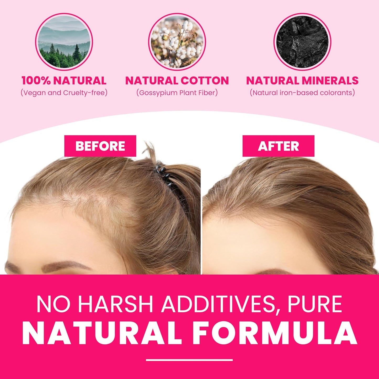 VELO Hair Building Fibers for Thinning Hair –MEDIUM BROWN Hair Fibers for Men & Women – Covers Bald Spots, Hairline Powder, Hair Thickening Fibers – Hair Filler Powder for Fuller-Looking Hair – 30g