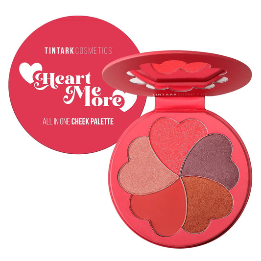 Blush Palette, Bronzer Matte Blush and Highlighter Palette, Cheek Blush Makeup, Bright Pink Blush Powder, Rose Magenta Peach Red, Talc Free
