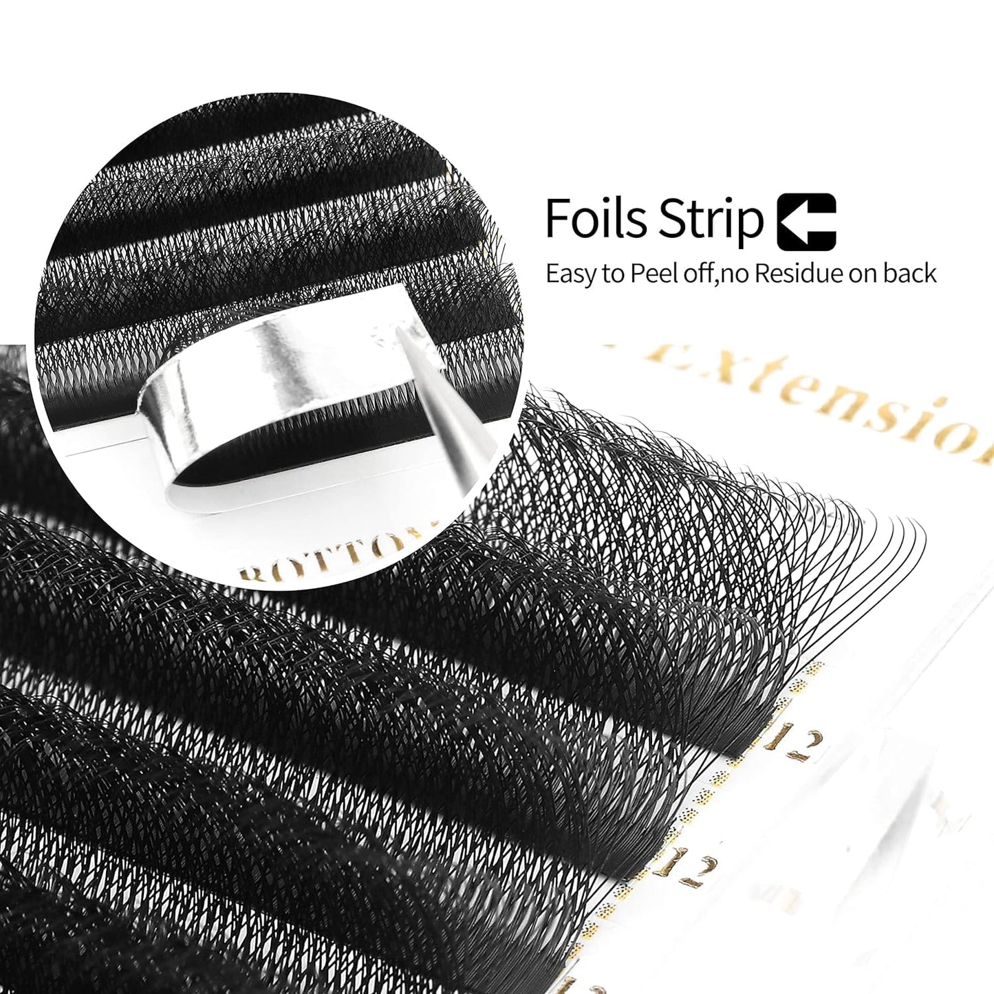 W Lash Extensions Supplies 3D Eyelash Extensions W Shape 0.07mm Thickness C Curl 12mm Premade Fans Easy Fan Lashes Volume Matte Black 12 Rows Crisscross Eye Lashes(W-3D-0.07-C,12mm)