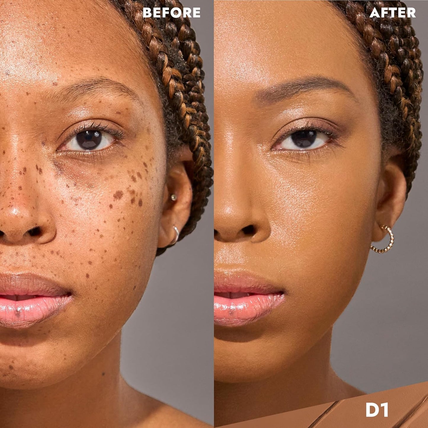COVER FX Total Cover Cream Foundation - Shade D1 - Buildable Coverage - Natural Finish - Oil-Free - Sweat-Proof