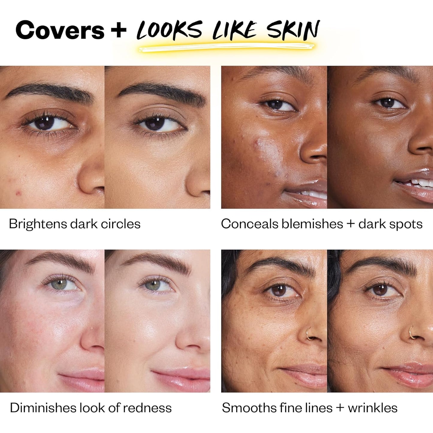 Kosas Revealer Concealer - Medium Coverage Makeup with Hyaluronic Acid, Conceals Dark Circles Under Eyes, Dark Spots and Blemishes + Brightens, Hydrates, Long-Lasting & Vegan, (Tone 7.8 N)