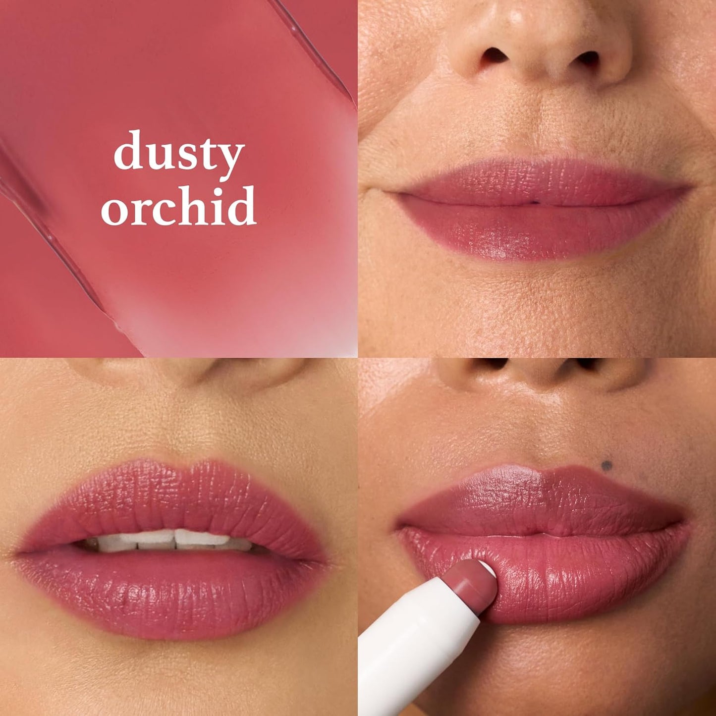 Julep It's Balm Tint of Color Lip Balm Trio - Cherry Wood, Cashmere Nude, Dusty Orchid Summer | Hydrating Lip Color with Vitamin E Core | Natural Gloss Finish | Vegan & Cruelty-Free