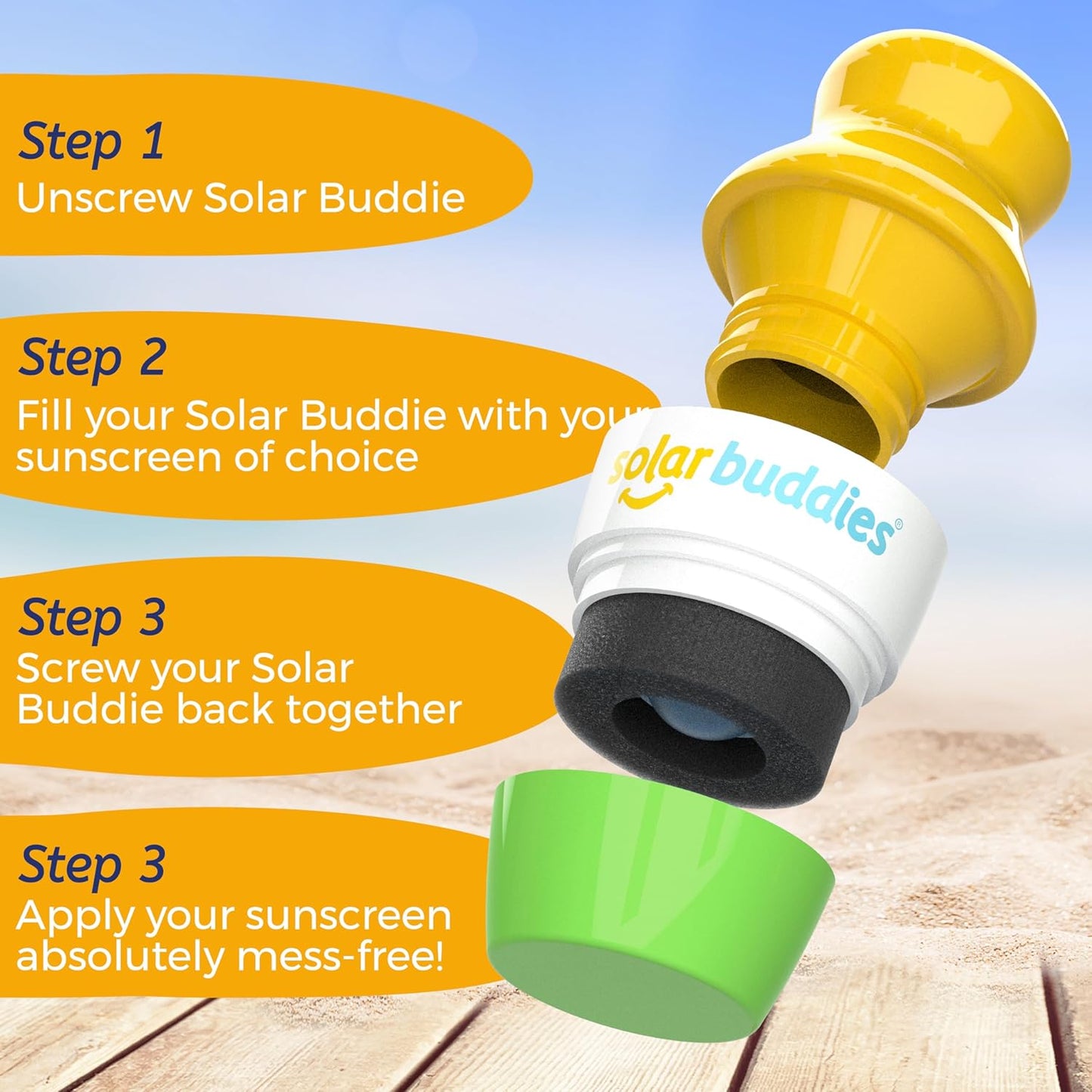 Green Bag Bundle Set For Solar Buddies Refillable Roll On Sunscreen Suncream Applicator Bag Bundle With Applicator Carabina Clip For Families, Kids, Adults, Travel Set