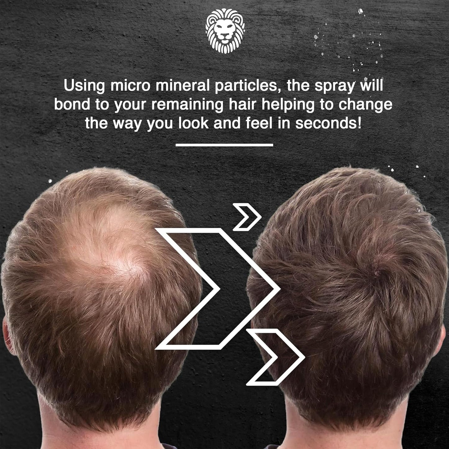 Mane Hair Thickening Spray & Root Touch Up, Instantly Thicker Hair for Men & Women, Fill in Hairlines and Hide Thinning and Fine Patches - Hazel, 12 Colors (6.76 oz)