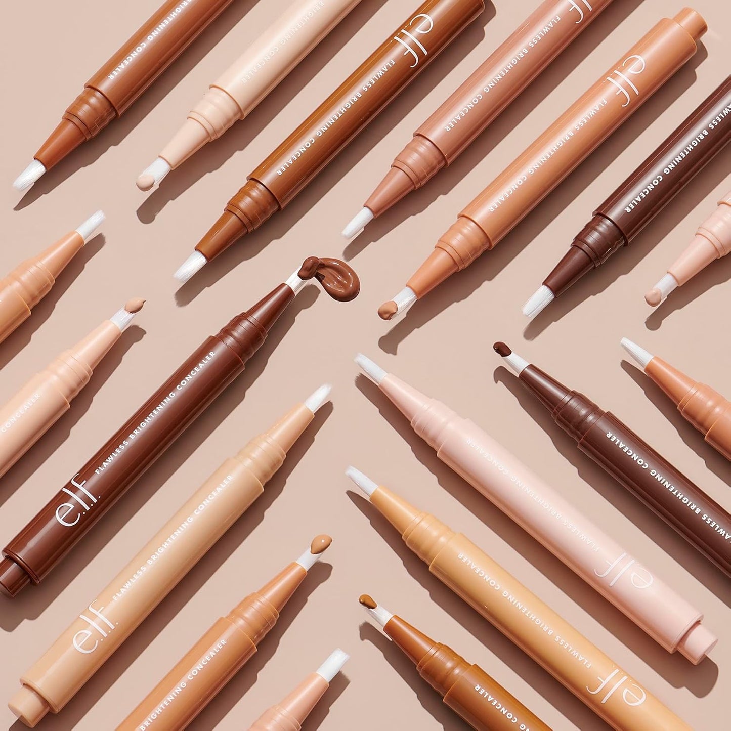 e.l.f. Flawless Brightening Concealer in Fair 10 C, 0.07 Fl Oz Cream Skin Foundation Concealer