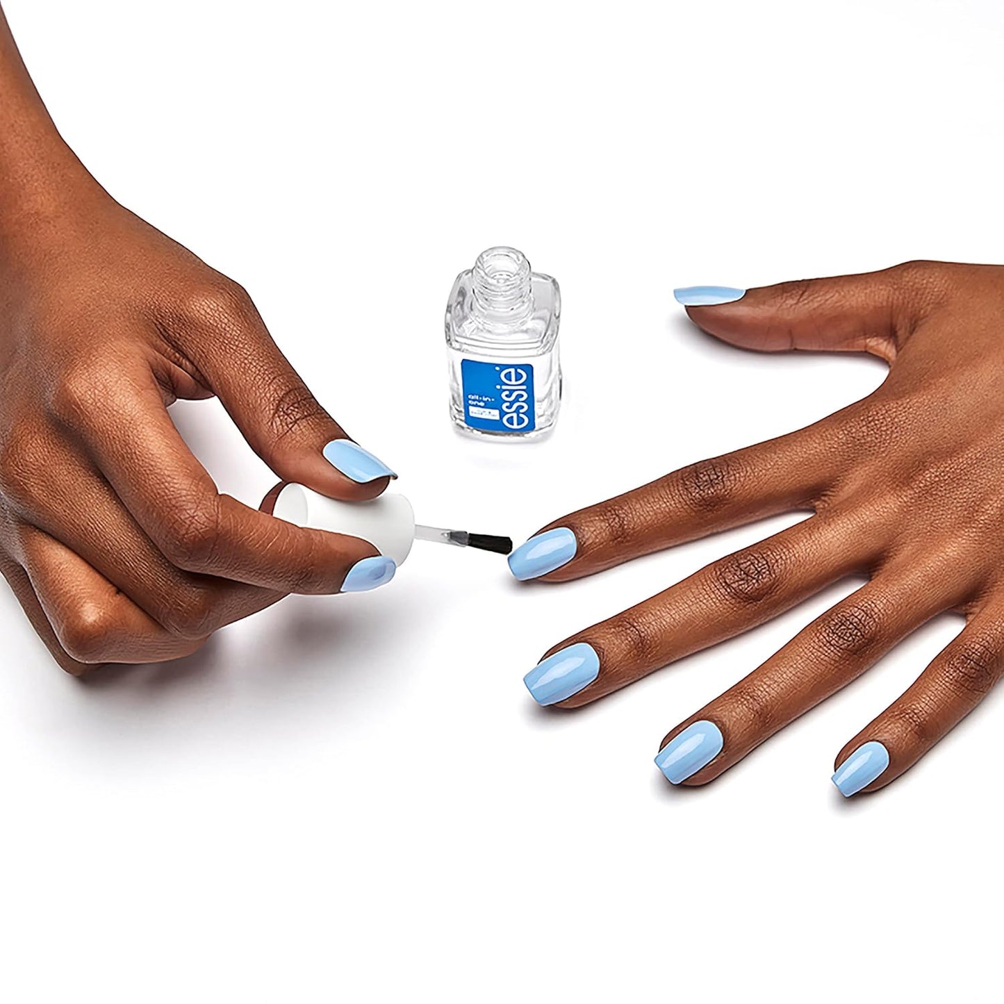Essie Nail Polish Natural Mani Kit, Ballet Slippers, Sheer Pink Nail Polish + Essie All-In-One Base Coat +Top Coat + Strengthener, Gifts For Women And Men, 0.46 Fl Oz Each