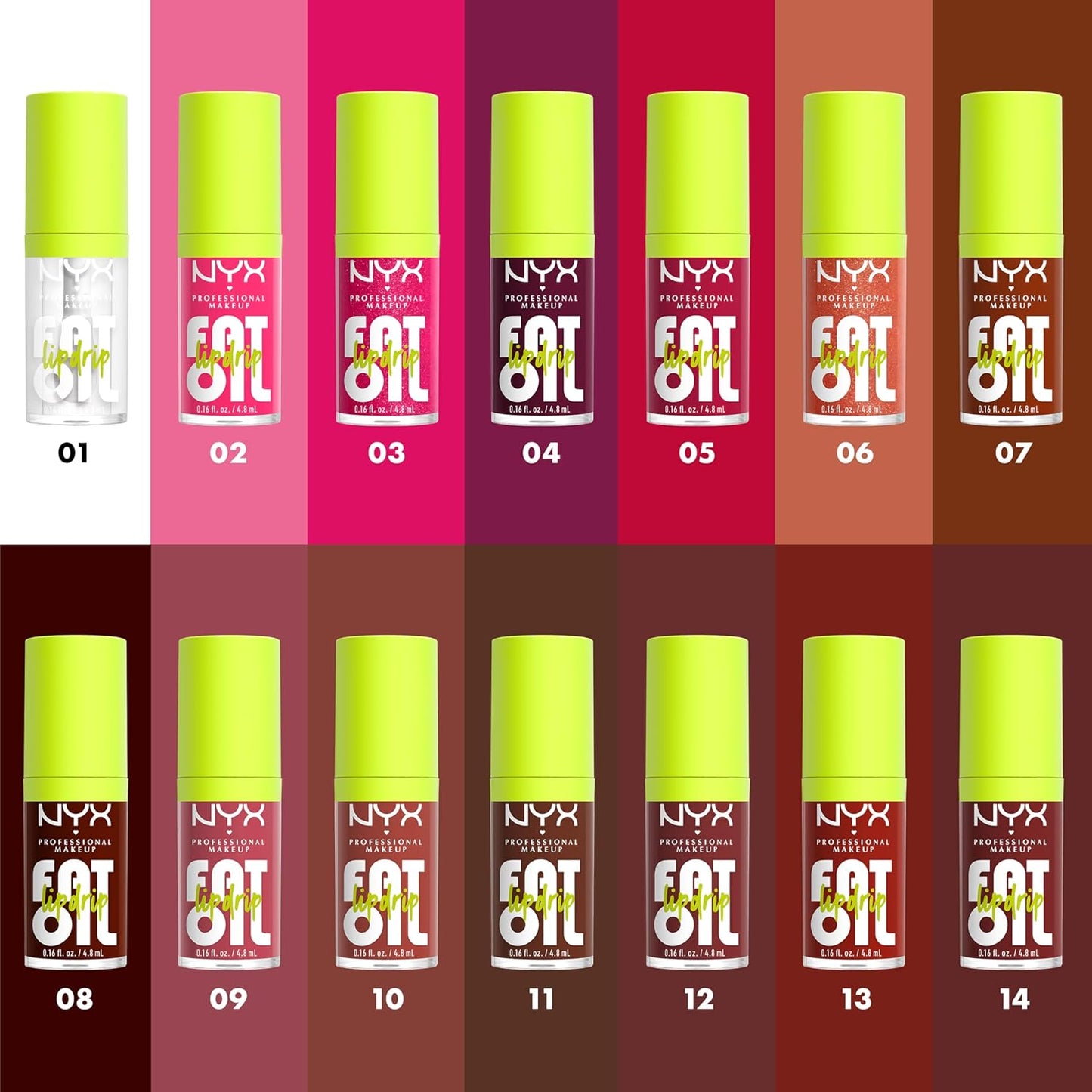 NYX PROFESSIONAL MAKEUP Fat Oil Lip Drip, Moisturizing, Shiny and Vegan Tinted Lip Gloss - Losin Cone-trol (Neutral Nude)