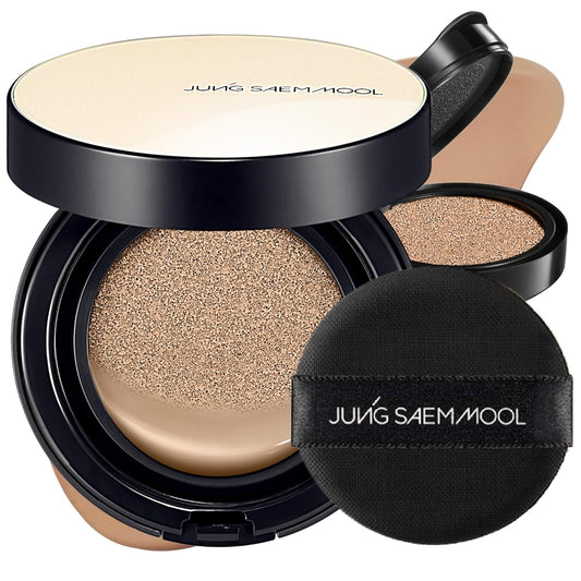 [JUNGSAEMMOOL OFFICIAL] Essential Skin Nuder Cushion (09 Bronze) | Refill Included | Natural Finish | SPF50 Broad Spectrum | Makeup Artist Brand