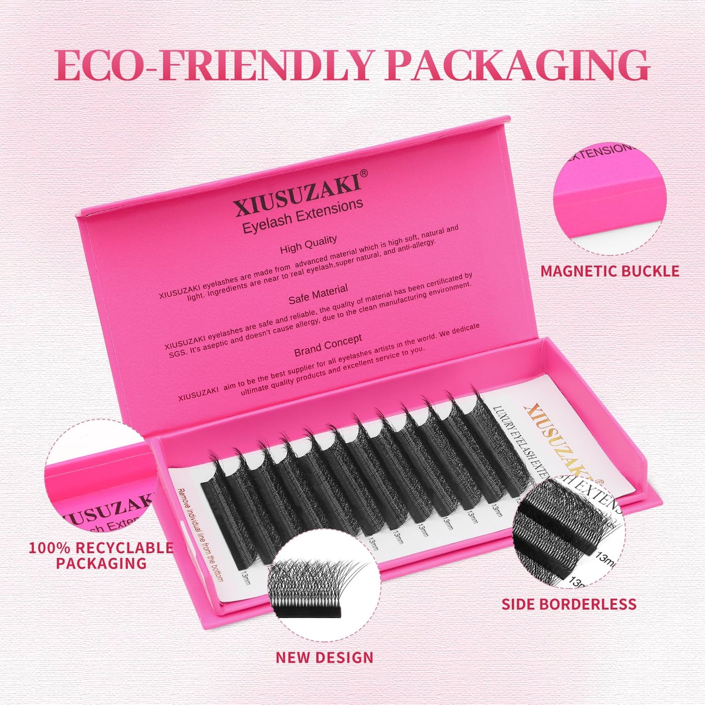 W Lash Extensions Supplies 6D Eyelash Extensions W Shape 0.07mm Thickness D Curl 10mm Premade Fans Easy Fan Lashes Volume Matte Black 12 Rows Crisscross Eye Lashes(W-6D-0.07-D,10mm)