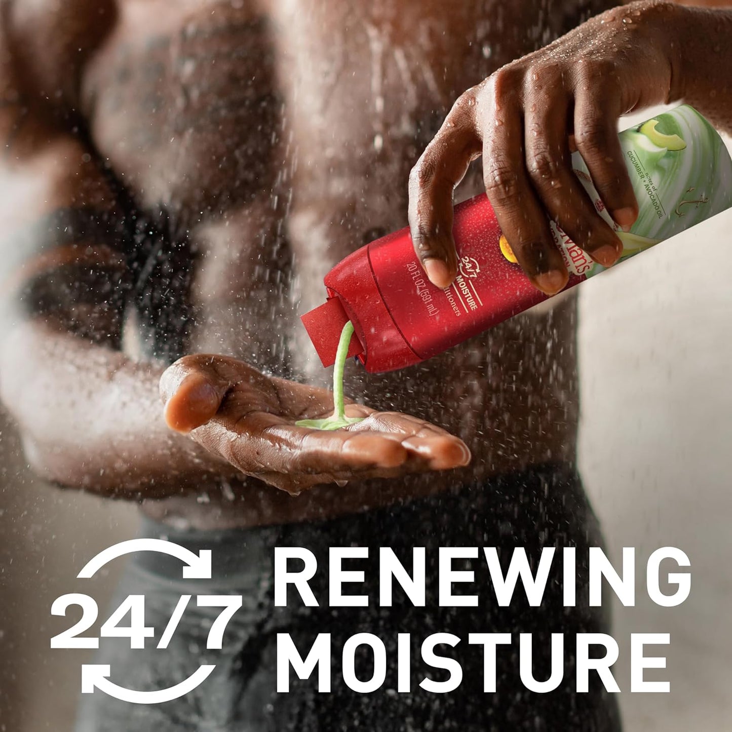 Old Spice Super Hydration Body Wash GentleMan’s Blend, Cucumber + Avocado Oil Scent for Deep Cleaning and 24/7 Renewing Moisture, 20 oz
