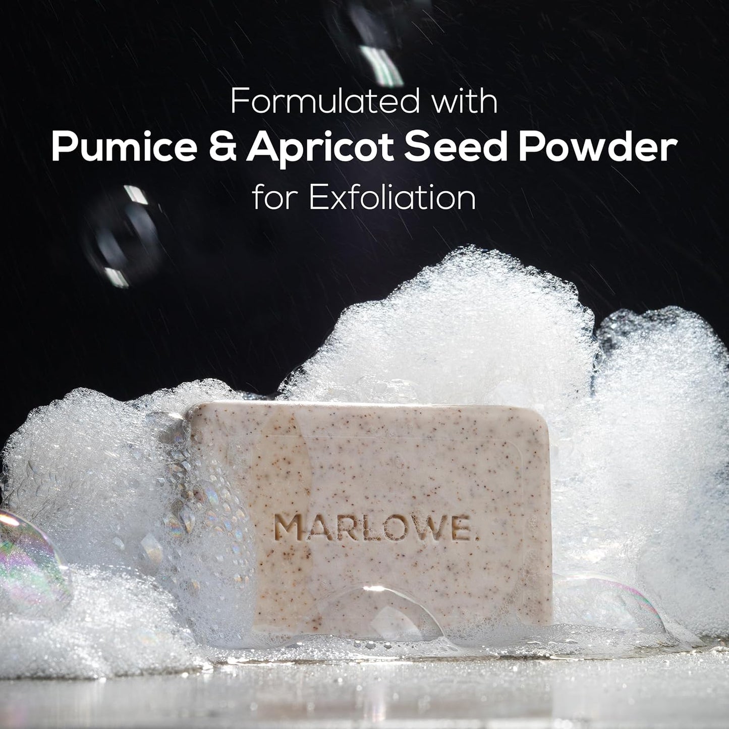 MARLOWE. No. 102 Body Scrub Soap 7 oz (3 Bars), Exfoliating Soap Bar with Shea Butter, Olive Oil & Green Tea Extracts, Cleanses, Smooths & Revitalizes Skin, Original Sage & Fir Scent