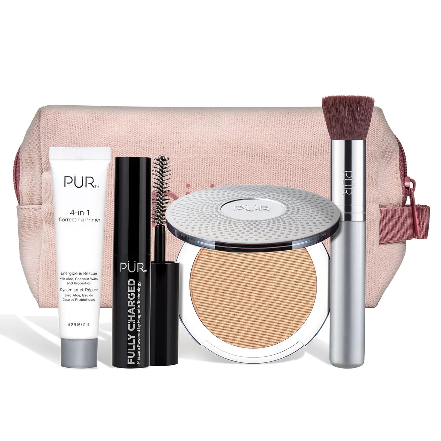PÜR Beauty Multitasking Essentials Best Sellers Kit, Everyday Look Deluxe Kit, Condition & Moisturize Skin, Cruelty Free, Deep