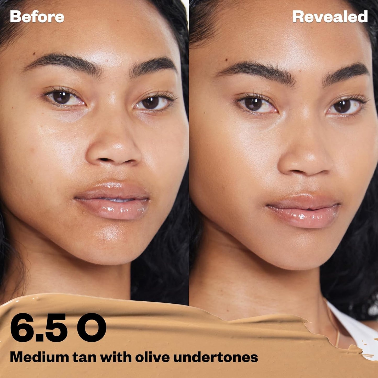 Kosas Revealer Concealer - Medium Coverage Makeup with Hyaluronic Acid, Conceals Dark Circles Under Eyes, Dark Spots and Blemishes + Brightens, Hydrates, Long-Lasting & Vegan, (Tone 6.5 O)