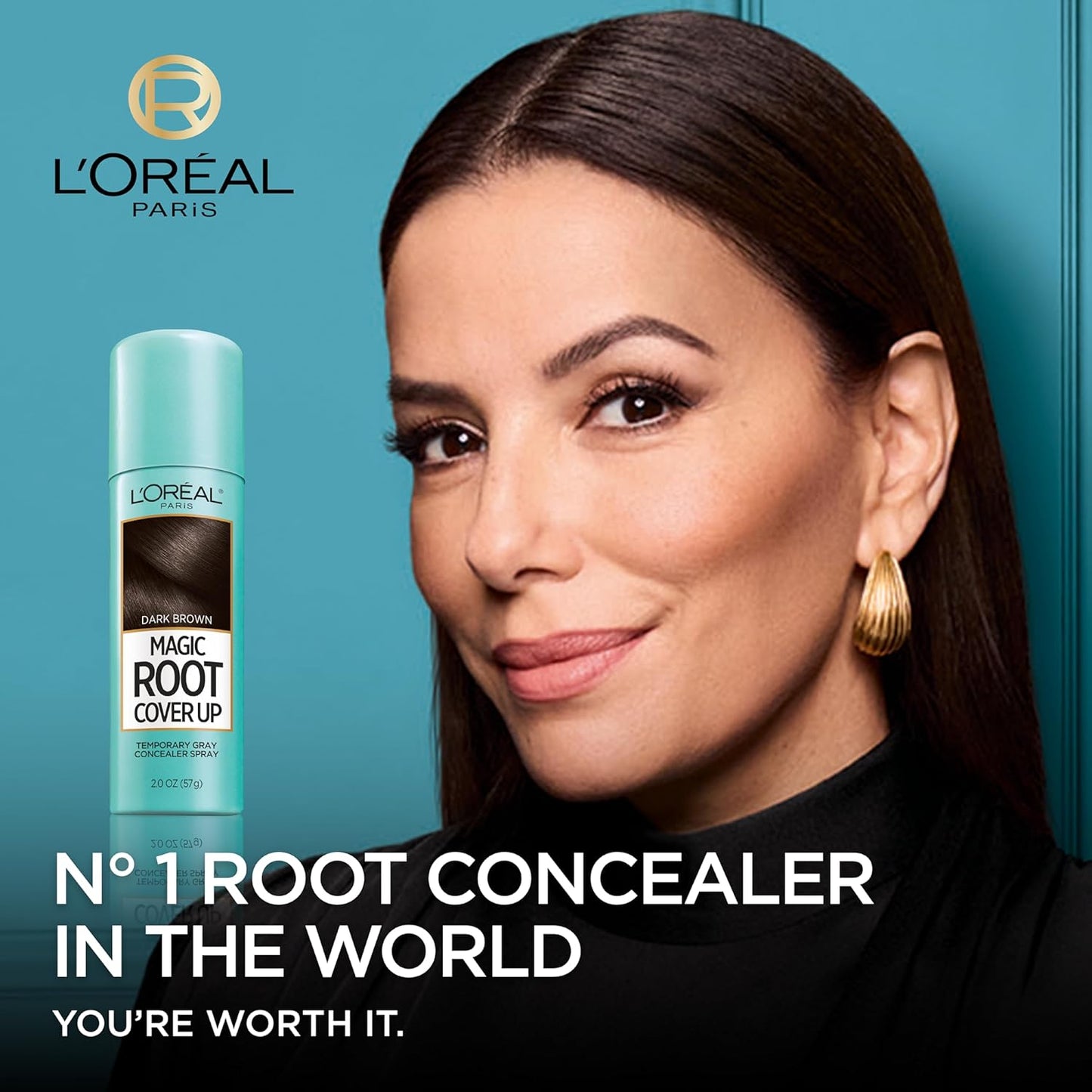 L'Oreal Paris Hair Color Root Cover Up Temporary Gray Concealer Spray Light Brown (Pack of 2) (Packaging May Vary)