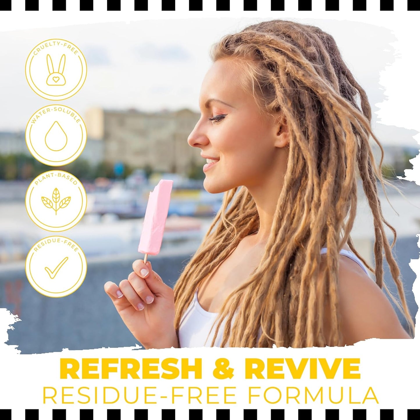 Dollylocks Refreshening Spray – Residue-Free Dreadlock & Loc Moisturizer Spray, Plant Based Deodorizer & Conditioner for Dreads, Vegan & pH-Balanced (Free Scent, 8oz)