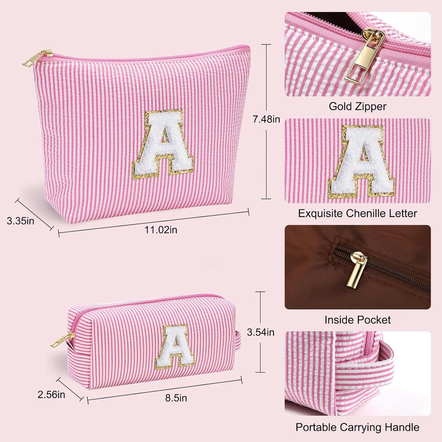 YOOLIFE Teen Girl Gifts Trendy Stuff for Girls | Makeup Bag Christmas Gifts for Girls Cosmetic Bag Touchland Case Stuff for Teen Girls Skincare for Girls 8 9 10 11 12 13 14 15 16 Year Old Girl Gifts S