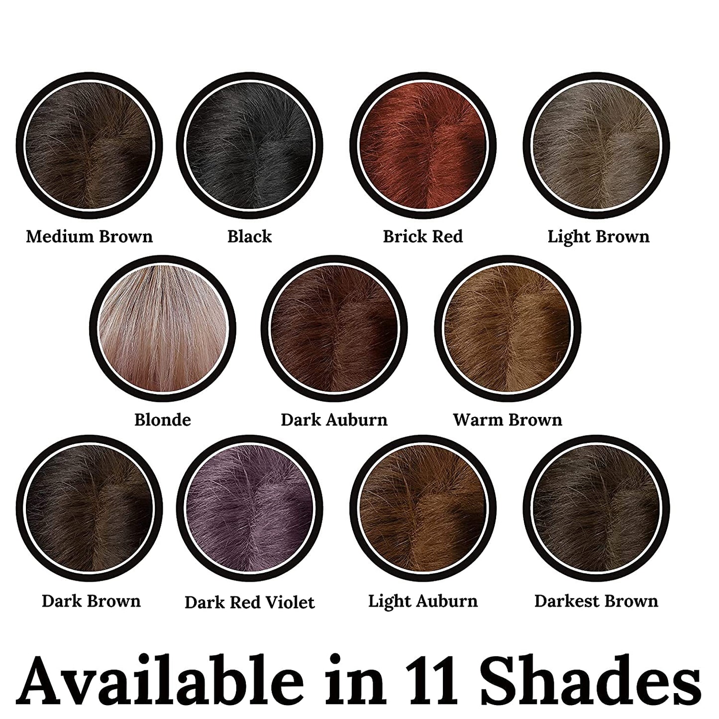Root Concealer Touch Up Powder | All-Natural Crushed Minerals Without Brush | Fast and Easy Total Gray Hair Cover up For Black | Brown | Auburn and Blonde Hair .30 ounce (No Brush, Dark Red Violet)