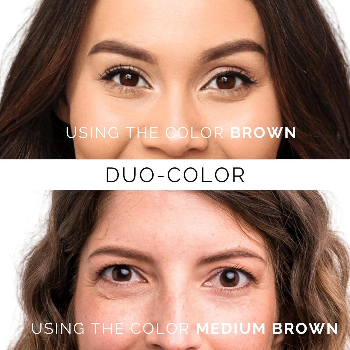 Dual-Color Eyebrow Stamp Stencil Kit with 9 Reusable Eyebrow Stencils for Professional Brow Stamping Shaping Kit and Instant Long Lasting Filling and Waterproof Tinting Definer