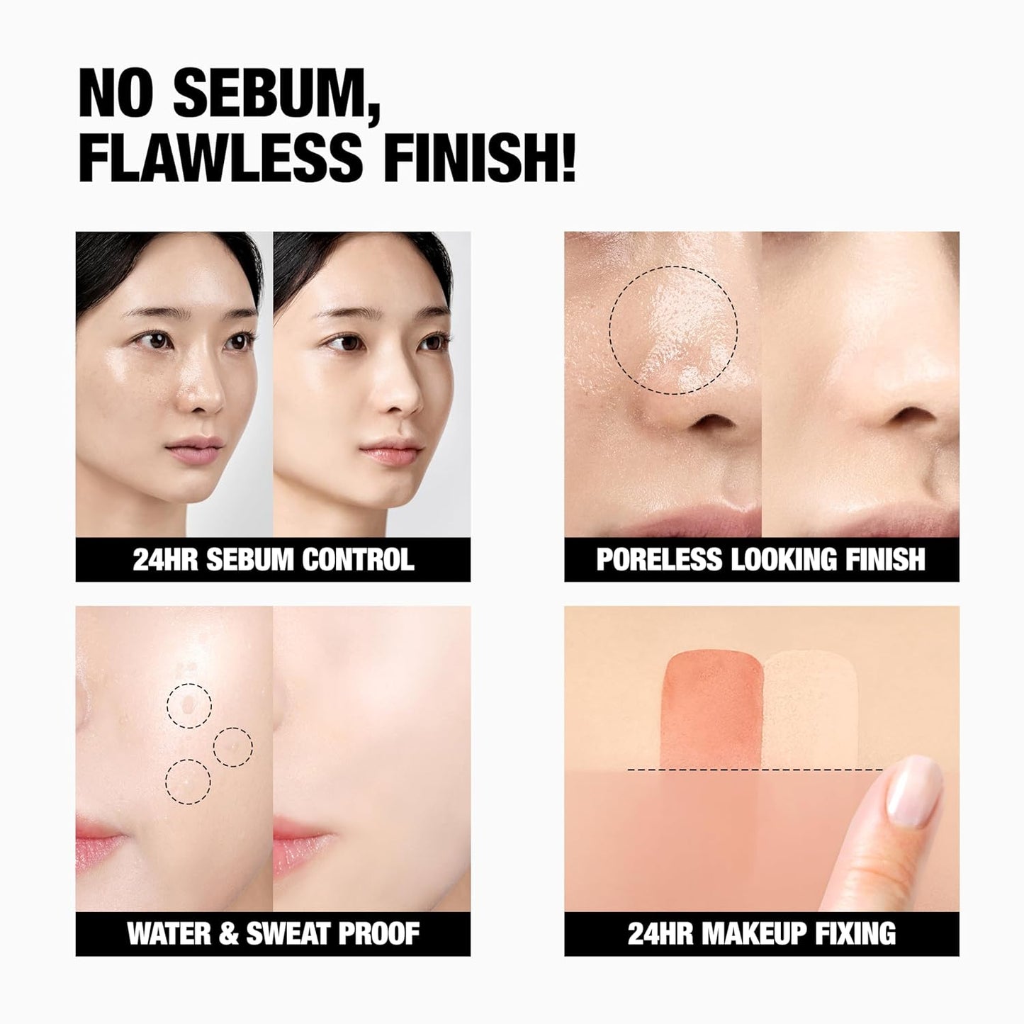 TFIT Translucent Set Finishing Powder - Sebum Control Face Loose Powder, Matte & Silky Finish, Lightweight, Long-lasting, Korean Makeup Setting Powder (2.2 Dark Beige, 0.24 Oz.)