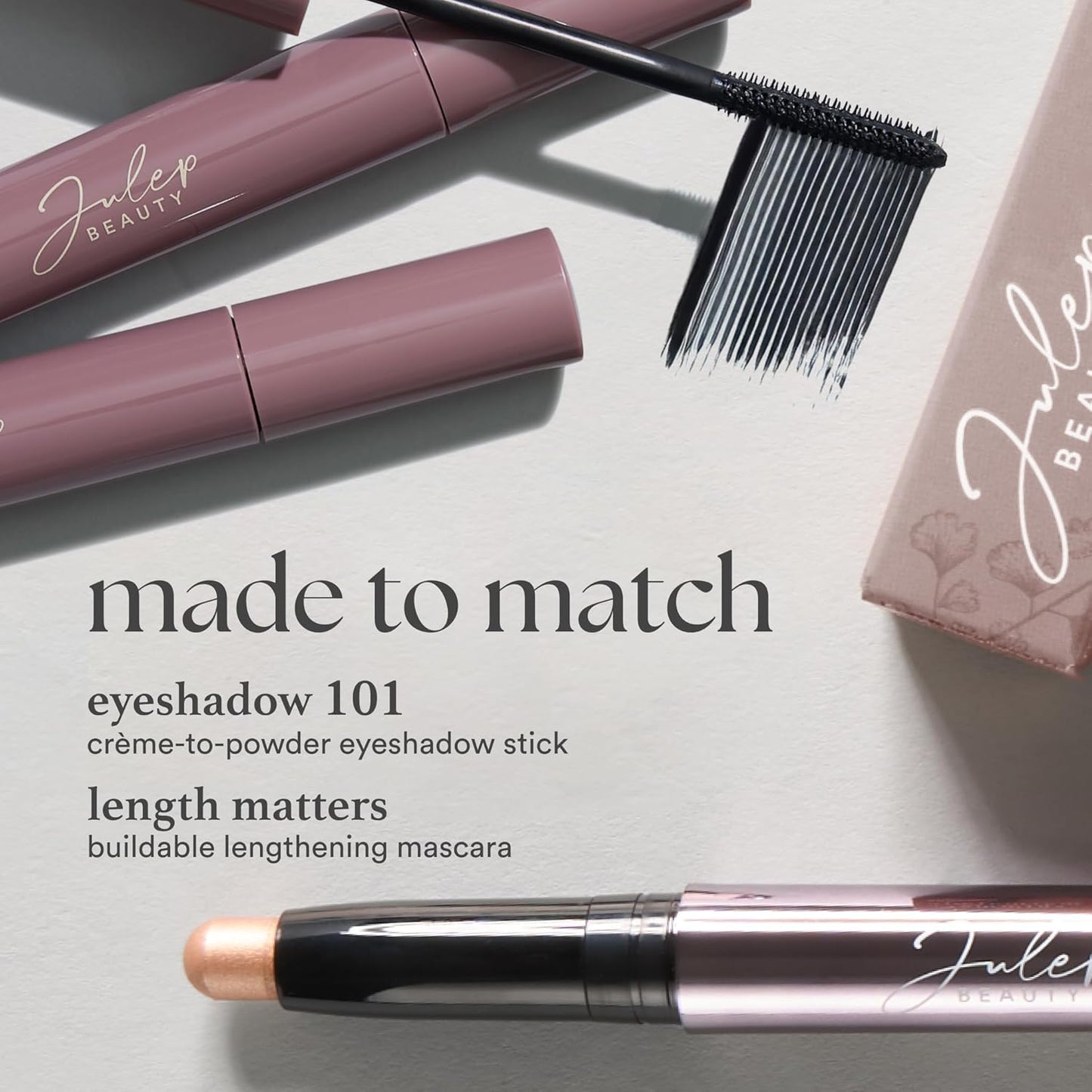 Julep Eyeshadow 101 Cream-to-Powder Waterproof Shadow Stick – Clove Shimmer – Long-Lasting, Crease-Proof, Peach Brown Shimmer Cream Eyeshadow with Built-in Smudger