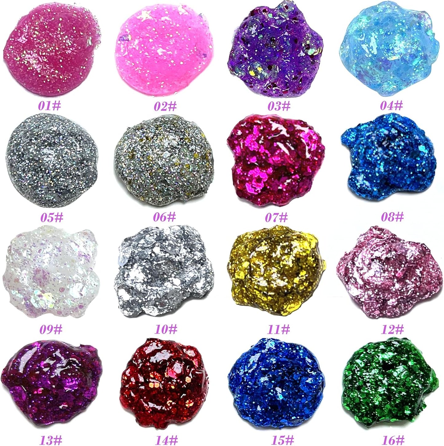 Holographic Face Glitter Gel Body Shimmer Makeup for for Hair, Face, Clavicle, Arm, Nail, Eyeshadow, Long Lasting Waterproof Mermaid Sequins Party Glitter for Rave Festival, 1.35oz (Royal Blue #15)