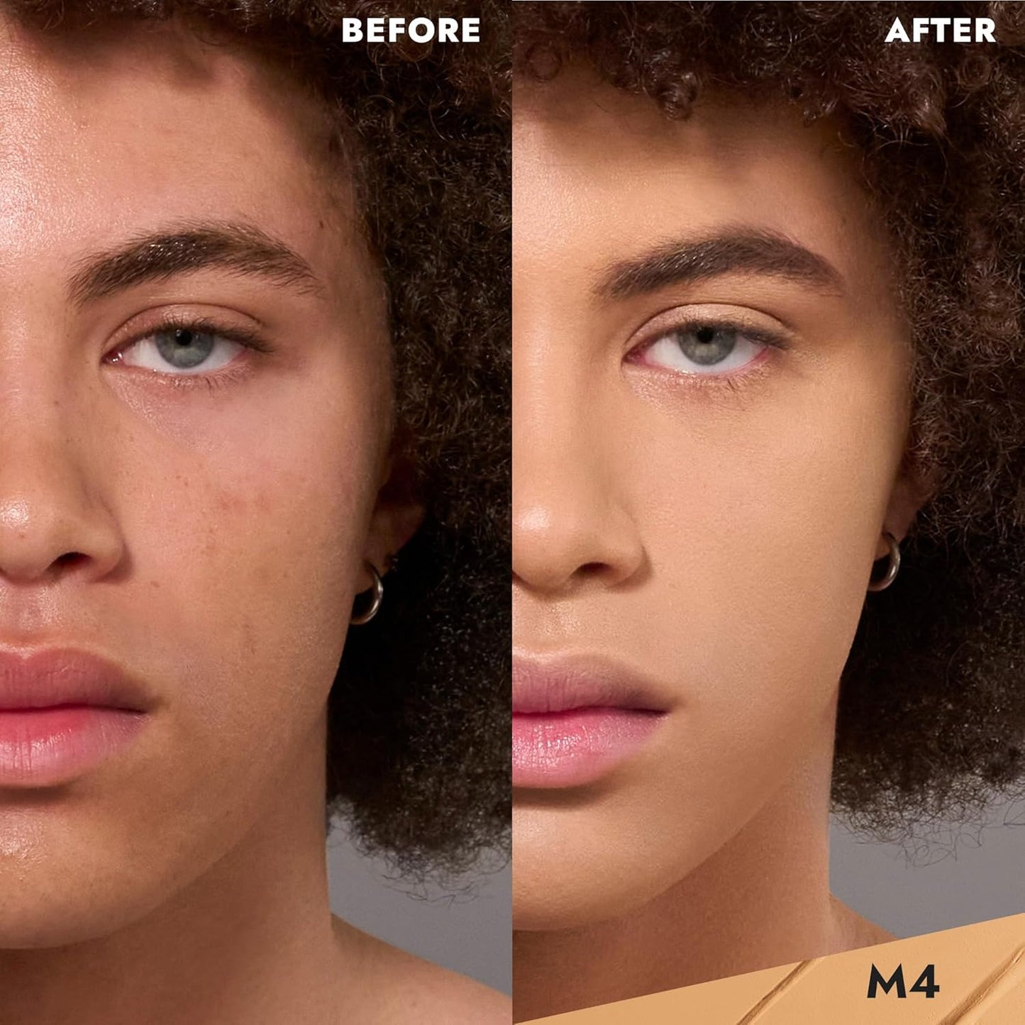 COVER FX Total Cover Cream Foundation - Shade M4 - Buildable Coverage - Natural Finish - Oil-Free - Sweat-Proof