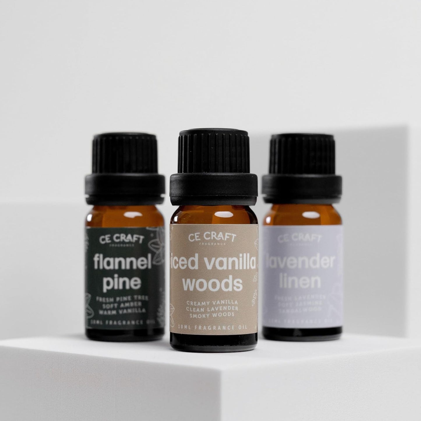 CANDECraftCo Premium Fragrance Oil – Diffuser Oils Fragrances Scented for Home, Candle Soap Making Supplies, Aromatherapy Blends for House (0.34 Fl Oz) (2-Pack, White Driftwood)