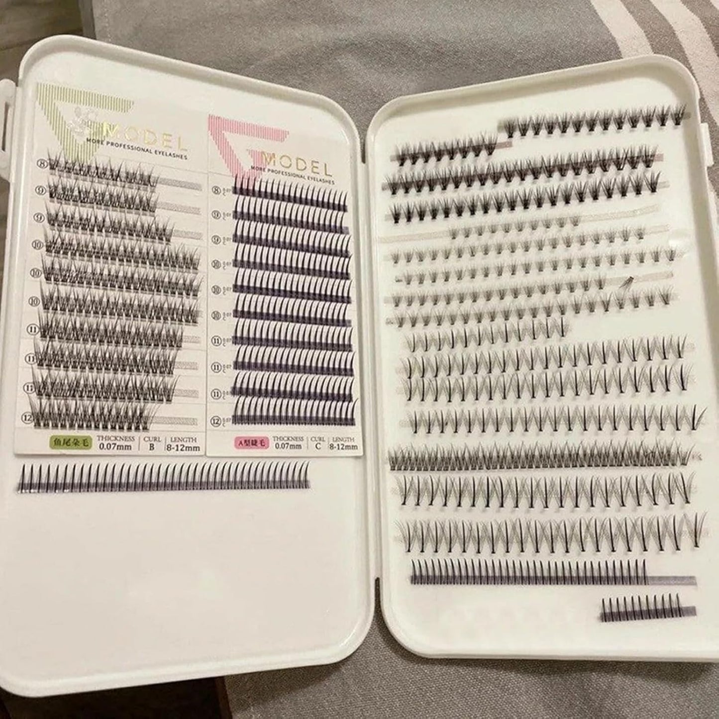Masks Organizer, False Eyelashes Storage Box Portable,Face Masks Plastic Case Storage Box (Pink)