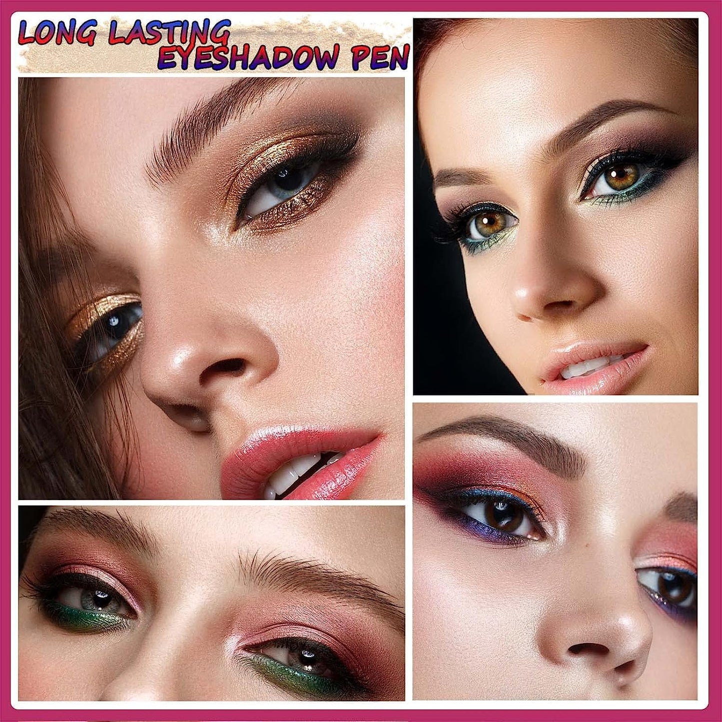 Purple Eyeshadow Stick And Sponge Makeup Brush Cream Shimmer Smooth Shadow Pencil Eyeliner Long Lasting Waterproof Eye Shadow Highlighter Stick Hypoallergenic Multi-Dimensional Eyes Look ( # 08)