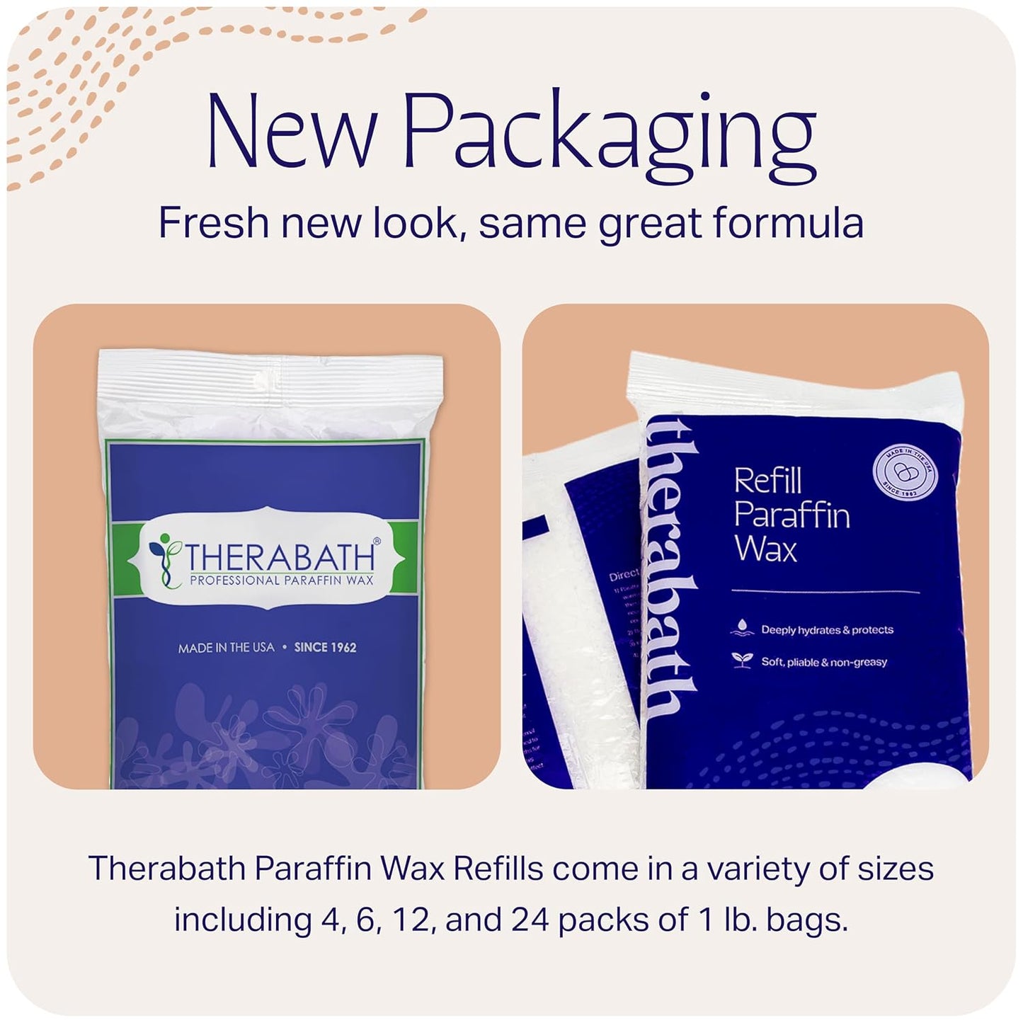 Therabath Paraffin Wax Refill - Thermotherapy - For Hands, Feet, Body - Deeply Hydrates & Protects - Made in USA, 6 lb. Wintergreen
