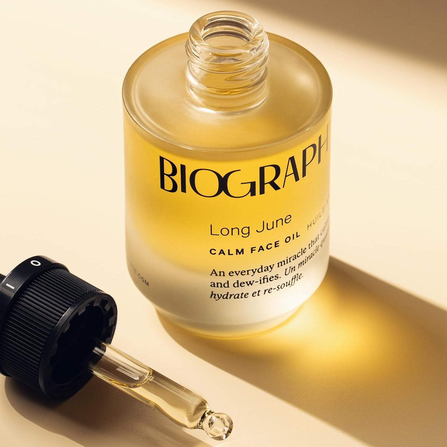 Biography Long June Quieting Face Oil, 13ml- Natural Smoothing & Clarifying Dry Oil. Clarifying, Moisturizing & Hydrating Beauty Facial Oil for Women w/Camellia, Vitamin E & Marula