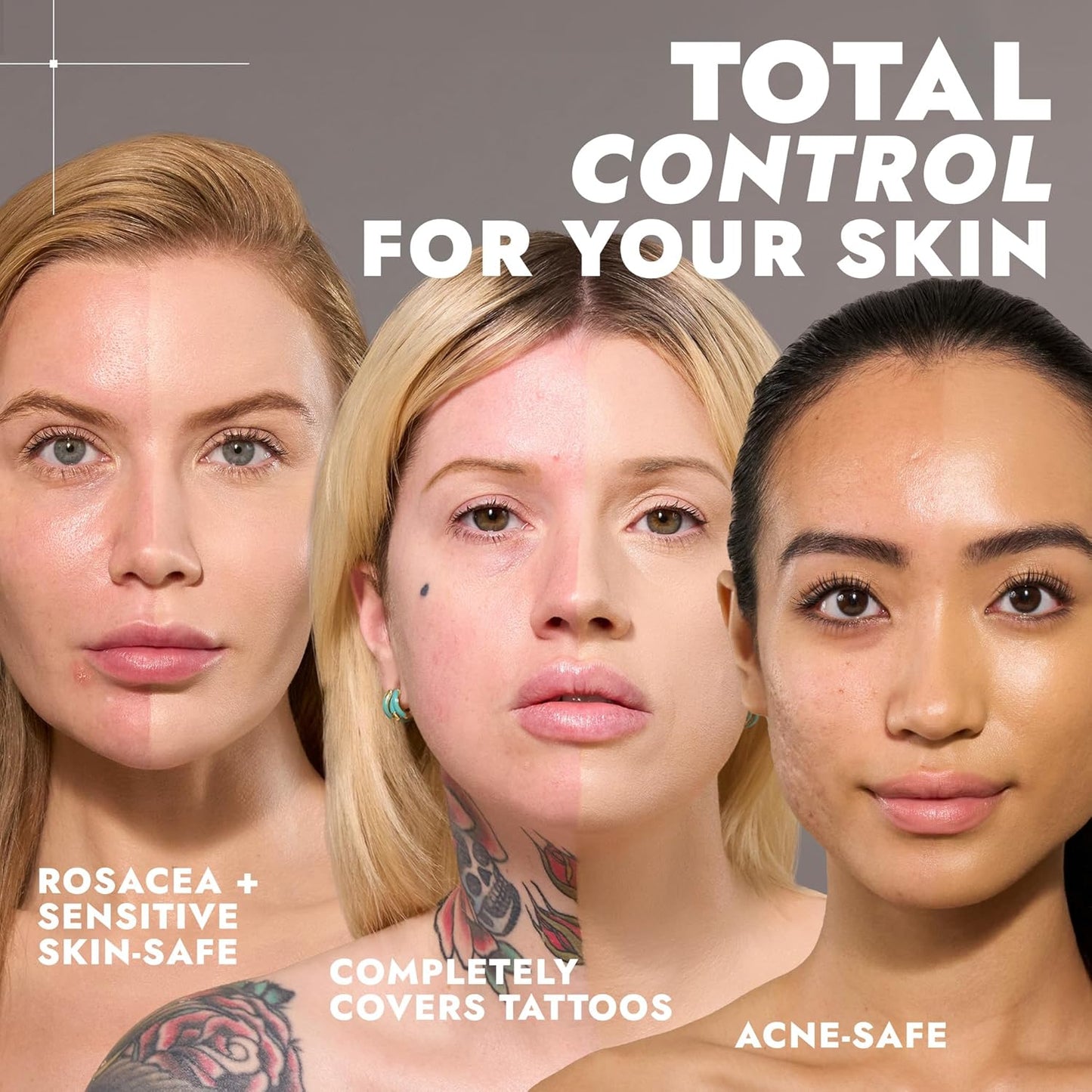 COVER FX Total Cover Cream Foundation - Shade M3 - Buildable Coverage - Natural Finish - Oil-Free - Sweat-Proof