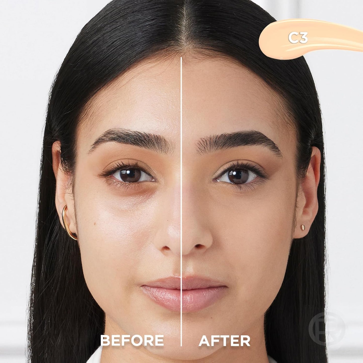 L’Oréal Paris True Match Radiant Serum Concealer, Brightening Under Eye Concealer Make Up with 1.5% Hyaluronic Acid and Caffeine, C3, 0.33 Oz